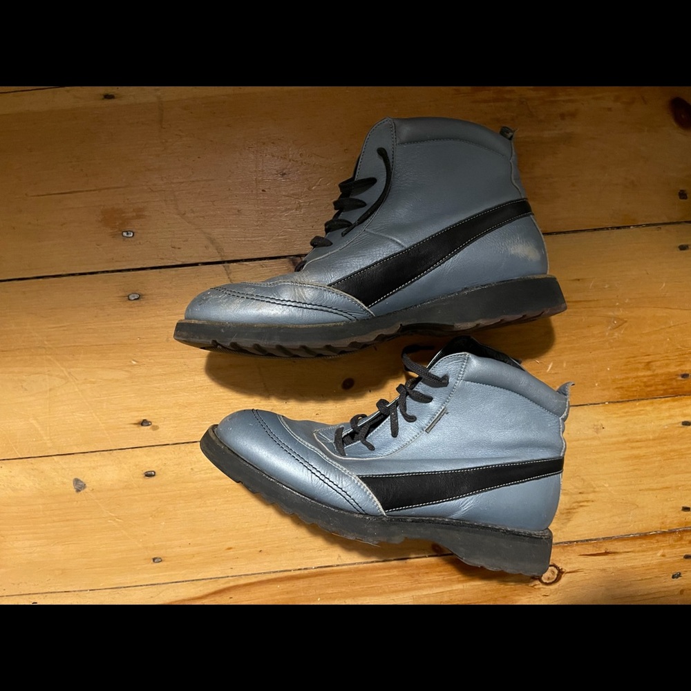Paraboot French leather ankle high top boots